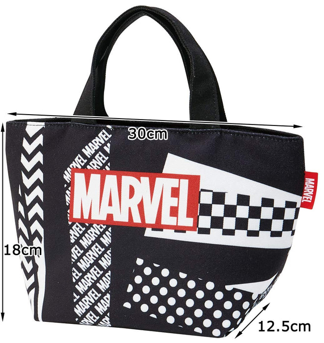 Skater Marvel Logo Canvas Lunch Bag Tote 30 X 12.5 X H18Cm by Skater- Japan Figure Store - #1 Bring To You The Best Japanese Goods