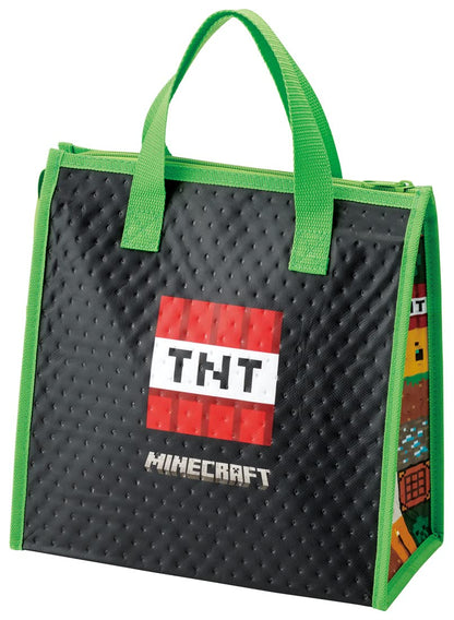 Skater Minecraft Lunch Cooler Bag Non-Woven Fbc1-A Insulated- Japan Figure Store - #1 Bring To You The Best Japanese Goods
