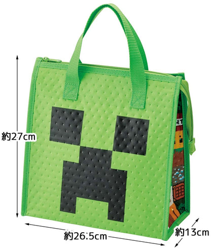 Skater Minecraft Lunch Cooler Bag Non-Woven Fbc1-A Insulated- Japan Figure Store - #1 Bring To You The Best Japanese Goods