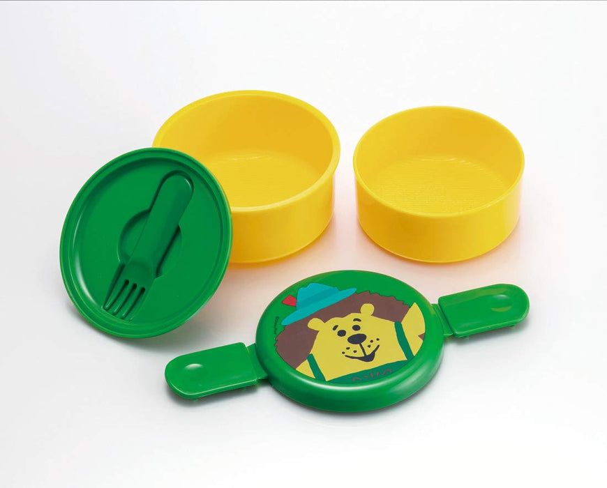 Skater 2-Tier Round Lunch Box 500ml Mr. Prick Pants Design Made in Japan Model ONWR1- Japan Figure Store - #1 Bring To You The Best Japanese Goods