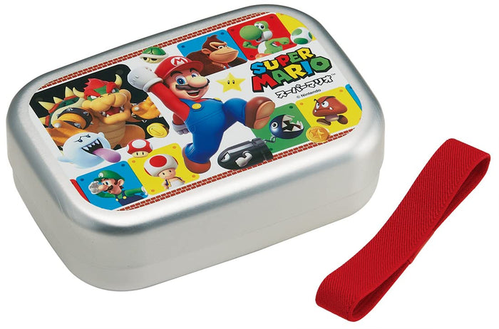 Skater Super Mario 370ml Lunch Box - Japan-Made Aluminum for Kids Warmer Compatible- Japan Figure Store - #1 Bring To You The Best Japanese Goods