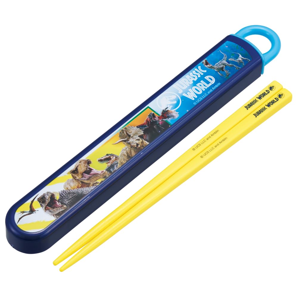 Skater ABS2Amag-A Jurassic World 24 Lunch Box & Kids' 16.5cm Chopstick Set Made in Japan- Japan Figure Store - #1 Bring To You The Best Japanese Goods
