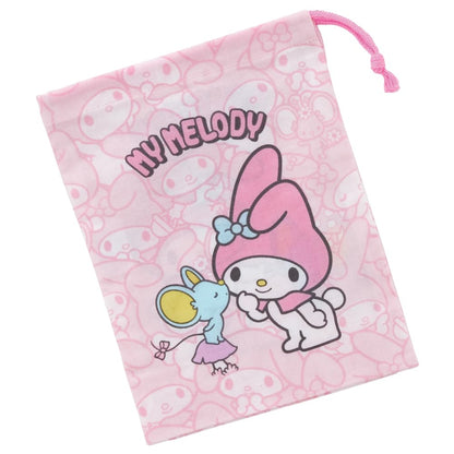 Skater My Melody Ushirou Shiro Sanrio Lunch Box Cup Bag Kb63-A- Japan Figure Store - #1 Bring To You The Best Japanese Goods