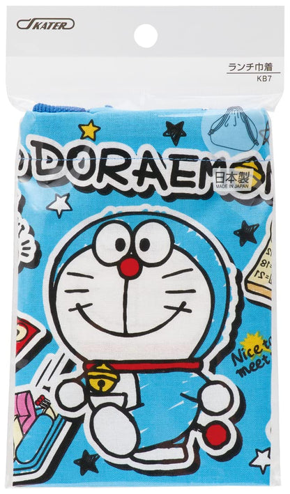 Skater Doraemon Sticker Lunch Box Drawstring Bag Made in Japan Kb7-A- Japan Figure Store - #1 Bring To You The Best Japanese Goods