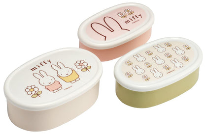 Skater Miffy Antibacterial Lunch Box Set 3 Sizes Made in Japan- Japan Figure Store - #1 Bring To You The Best Japanese Goods