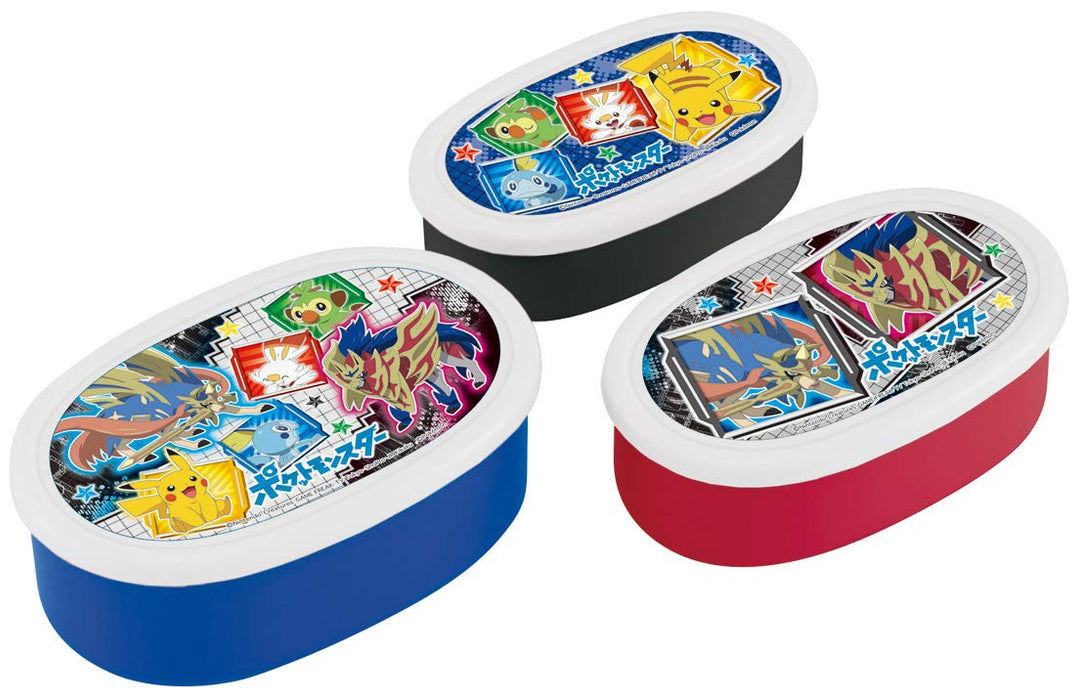 Skater 860ml Pokemon 20 Lunch Box - Sealable & Storage Container Set of 3 Made in Japan Srs3S- Japan Figure Store - #1 Bring To You The Best Japanese Goods
