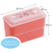 Skater Hello Kitty Sanrio 2-Tier Lunch Box 550ml Silver Ion Antibacterial Fluffy Integrated Packing- Japan Figure Store - #1 Bring To You The Best Japanese Goods