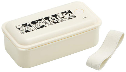 Skater Disney Mickey Mouse Lunch Box 1 Tier 530ml - Silver Ion Antibacterial with Fluffy Serving- Japan Figure Store - #1 Bring To You The Best Japanese Goods