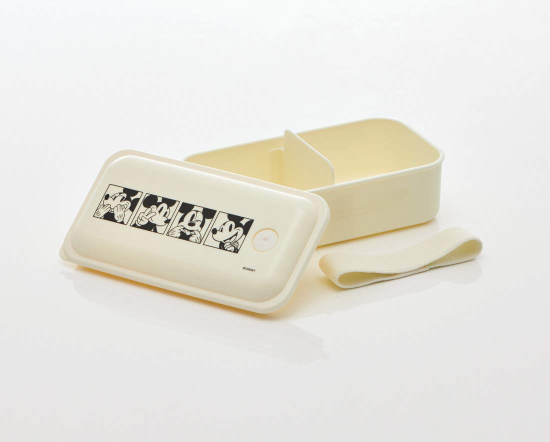 Skater Disney Mickey Mouse Lunch Box 1 Tier 530ml - Silver Ion Antibacterial with Fluffy Serving- Japan Figure Store - #1 Bring To You The Best Japanese Goods