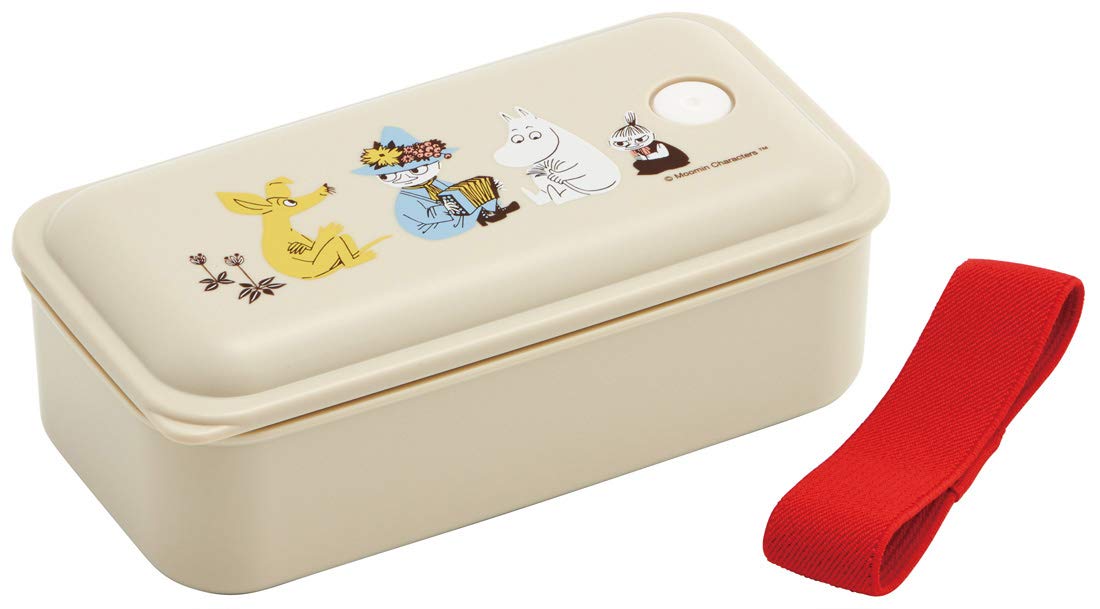 Skater Moomin Color 1 Tier Lunch Box 530ml Silver Ion Ag+ Antibacterial Integrated Gasket Fluffy Serving- Japan Figure Store - #1 Bring To You The Best Japanese Goods