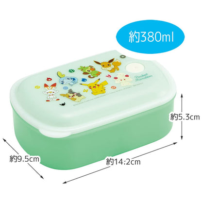 Skater Pokemon Collection 1-Tier Lunch Box 380ml Antibacterial Silver Ion Filling - 21 Pocket Monsters- Japan Figure Store - #1 Bring To You The Best Japanese Goods