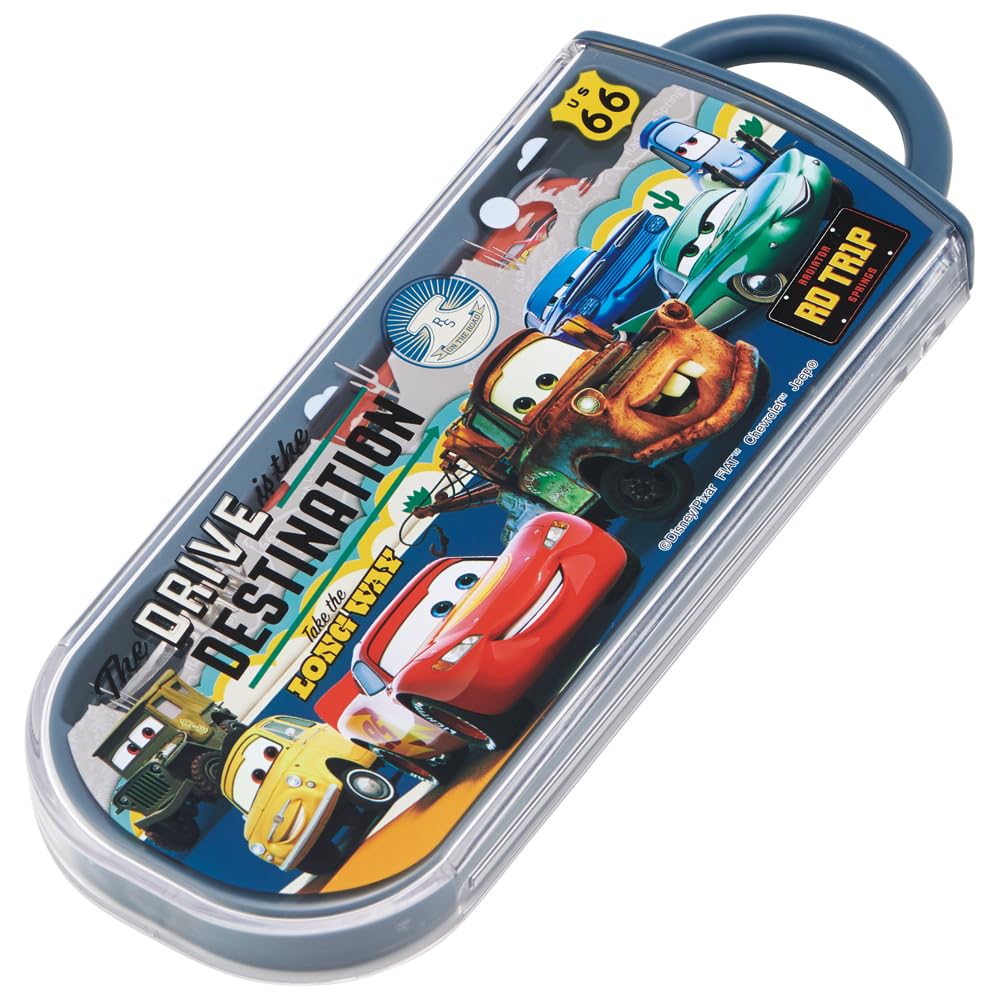 Skater Disney Cars Trio Lunch Box Set Antibacterial Kids Set with Chopsticks Spoon Fork - Made in Japan- Japan Figure Store - #1 Bring To You The Best Japanese Goods
