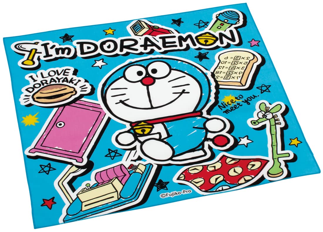 Skater Doraemon Sticker Lunch Cloth 43 X 43 Cm Authentic Made in Japan- Japan Figure Store - #1 Bring To You The Best Japanese Goods