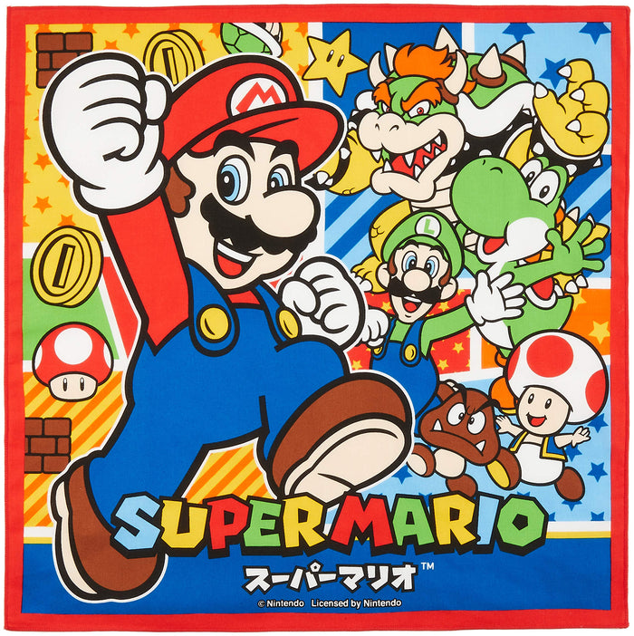 Skater Super Mario 17 Lunch Cloth Made in Japan- Japan Figure Store - #1 Bring To You The Best Japanese Goods