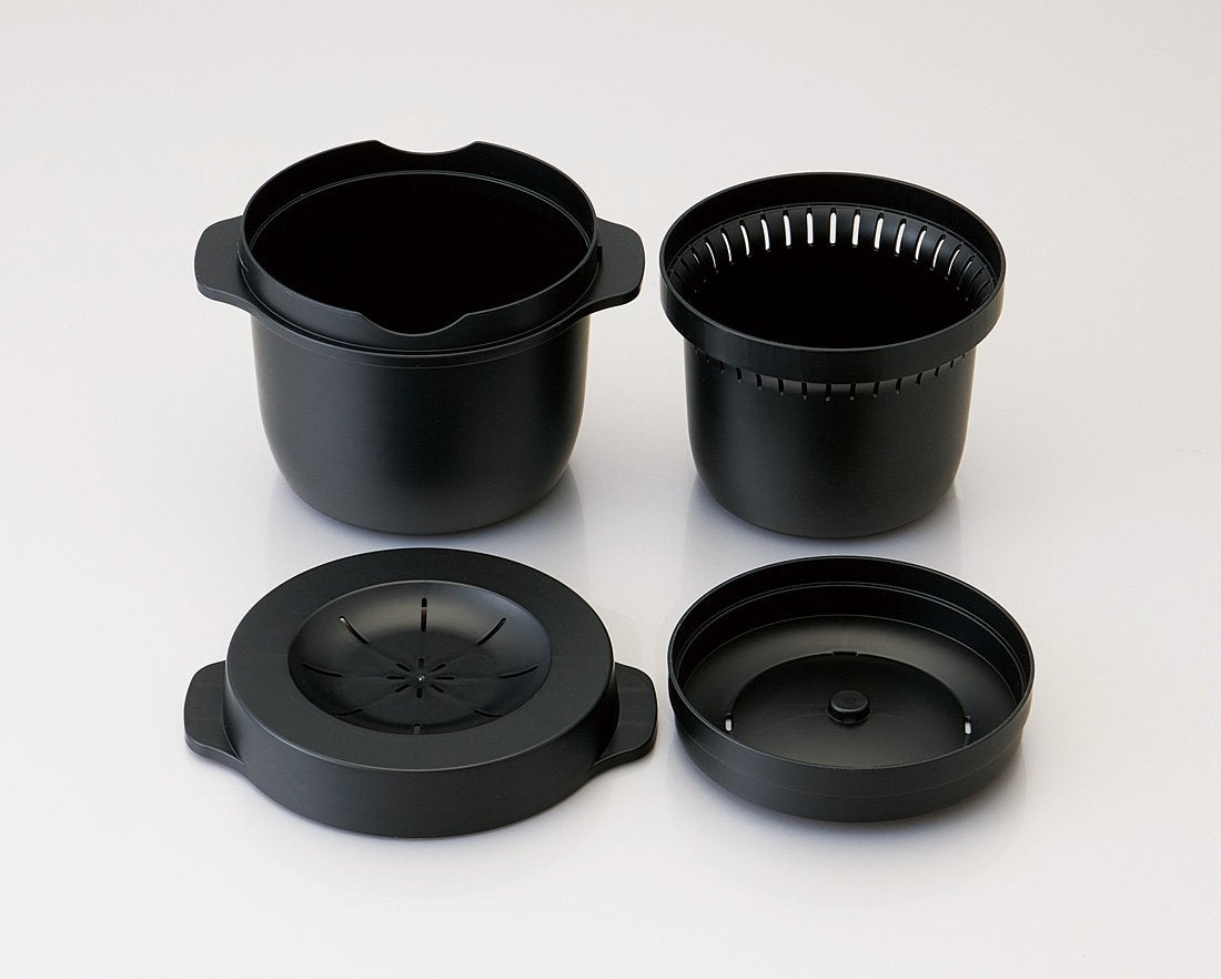 Skater Black Microwave Rice Maker Made in Japan - Mwmr1-A Steam Rice Cooker- Japan Figure Store - #1 Bring To You The Best Japanese Goods