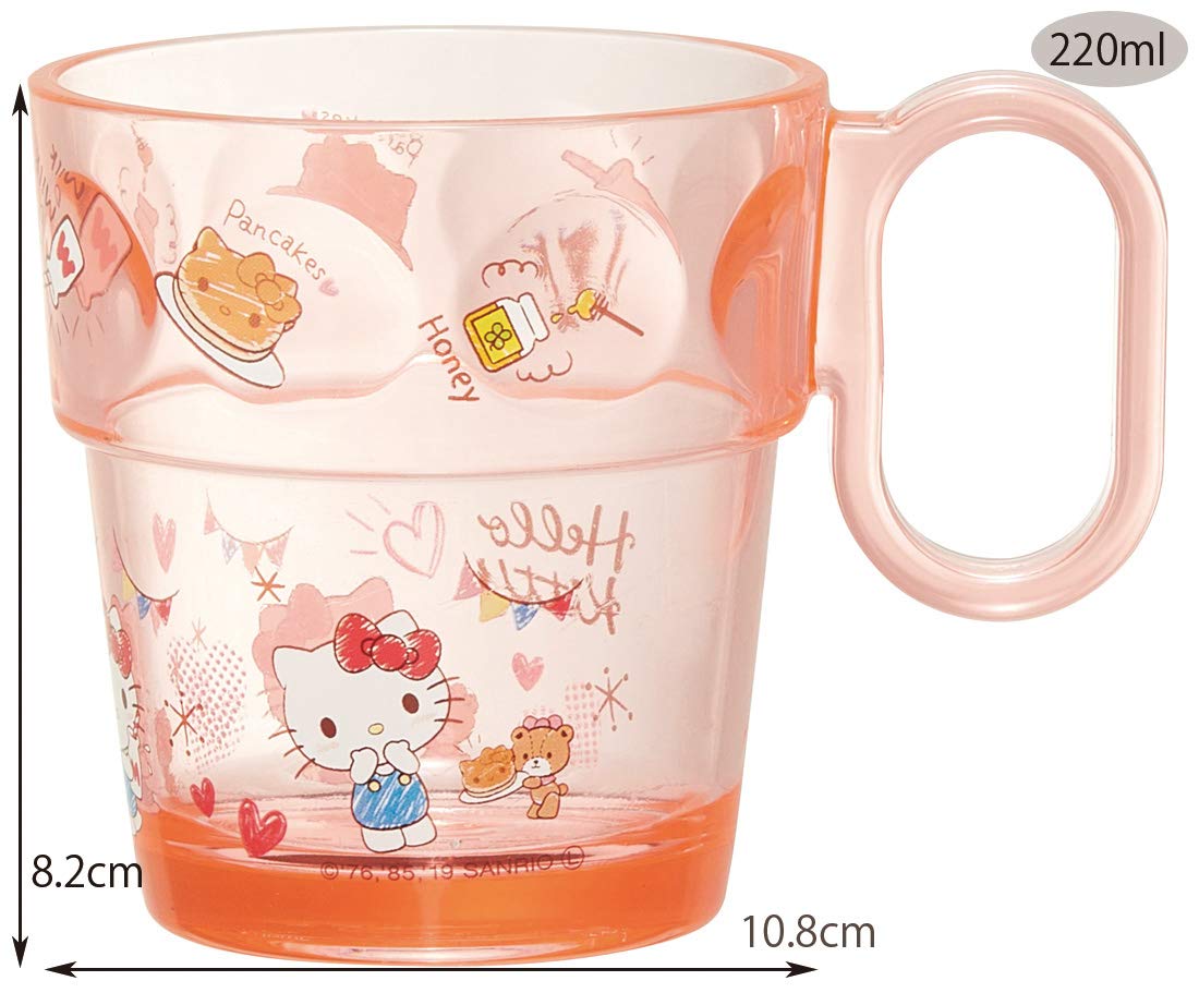 Skater Hello Kitty Snack Time Acrylic Mug Cup 220ml - Sanrio Ksa1- Japan Figure Store - #1 Bring To You The Best Japanese Goods