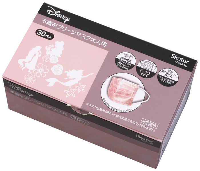 Skater Disney Princess 4-Ply Regular Size Masks Extra Large 30-Pack Mskp40-A- Japan Figure Store - #1 Bring To You The Best Japanese Goods