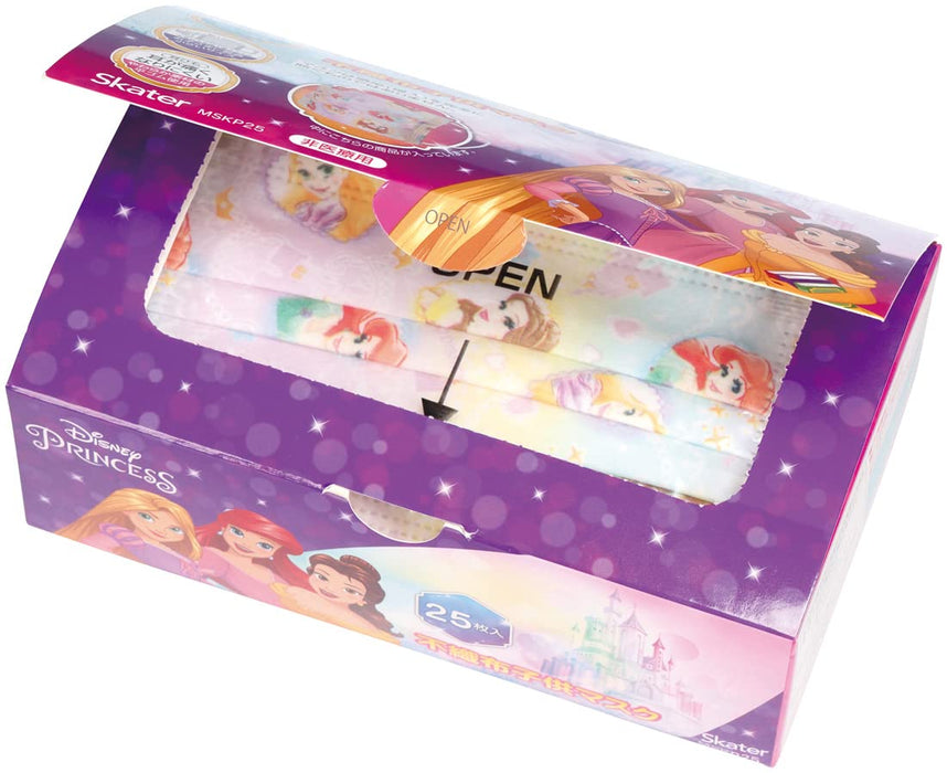 Skater Disney Princess Masks for Kids 25 count Three-Layer Non-Woven - Mskp25-A- Japan Figure Store - #1 Bring To You The Best Japanese Goods