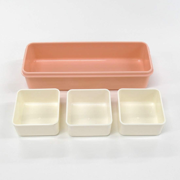 Skater 2-Tier 630ml Pink Lunch Box Silicone Lid Made in Japan Balanced Nutrition- Japan Figure Store - #1 Bring To You The Best Japanese Goods