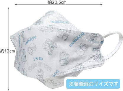 Skater Doraemon 3D High-Performance Non-Woven Mask Regular Size 30 Pieces- Japan Figure Store - #1 Bring To You The Best Japanese Goods