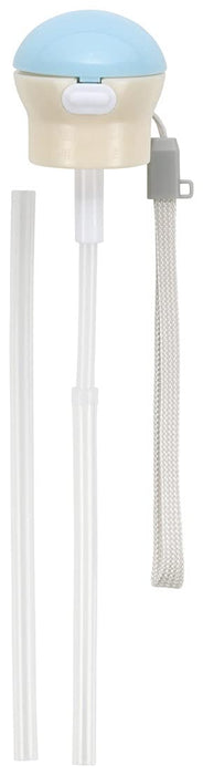 Skater Blue and White Straw Cap Plastic Bottle 350ml - 500ml with Carrying Case Pshc5S-A- Japan Figure Store - #1 Bring To You The Best Japanese Goods