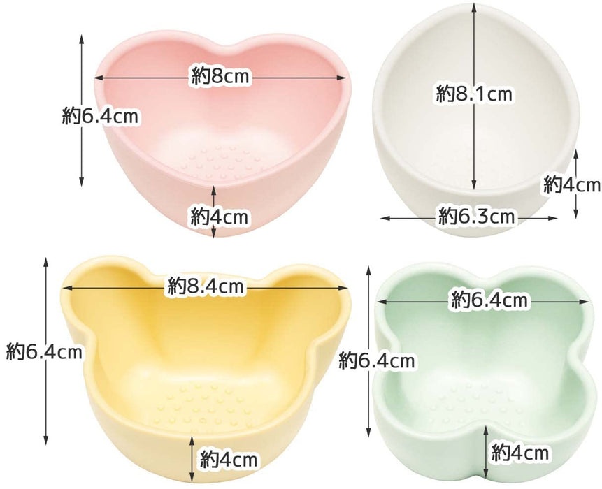 Skater Bbls1Q-A Set of 4 Small Baby Food Bowls Dull Colors Made in Japan- Japan Figure Store - #1 Bring To You The Best Japanese Goods
