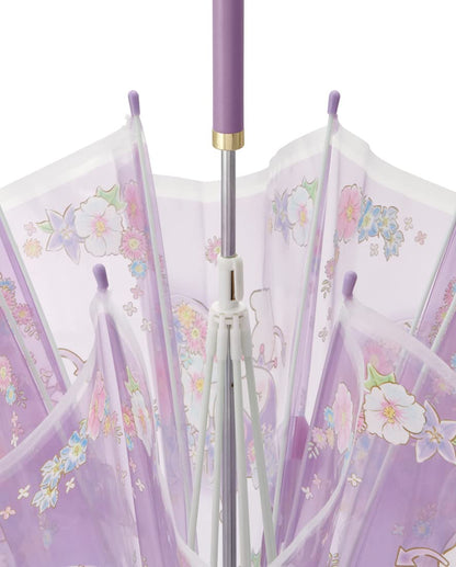 Skater Premium Adult Long Vinyl Umbrella 60Cm Kuromi Water-Resistant - Sanrio Ubv60-A- Japan Figure Store - #1 Bring To You The Best Japanese Goods