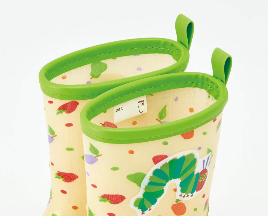 Skater Kids Rain Boots 18Cm Reflective Tape Very Hungry Caterpillar Design