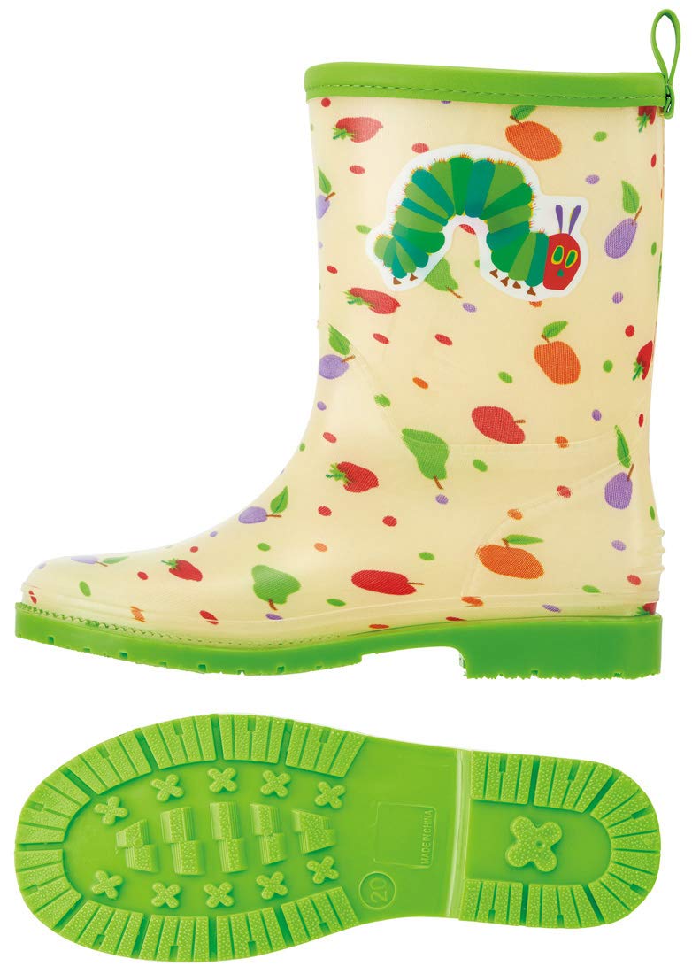 Skater Children's Rain Boots 20cm Very Hungry Caterpillar Design with Reflective Tape- Japan Figure Store - #1 Bring To You The Best Japanese Goods