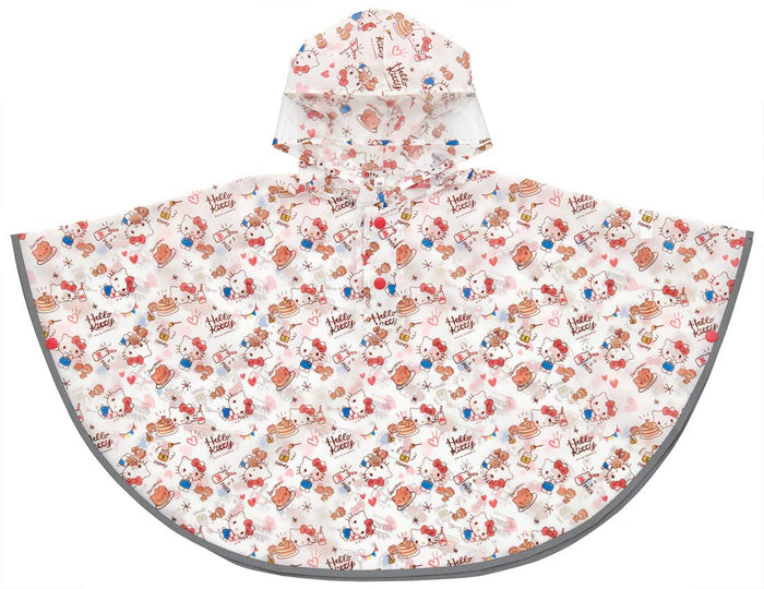 Skater Hello Kitty Rain Poncho for Girls 80-100cm Kids Sanrio Rapo2 Raincoat- Japan Figure Store - #1 Bring To You The Best Japanese Goods