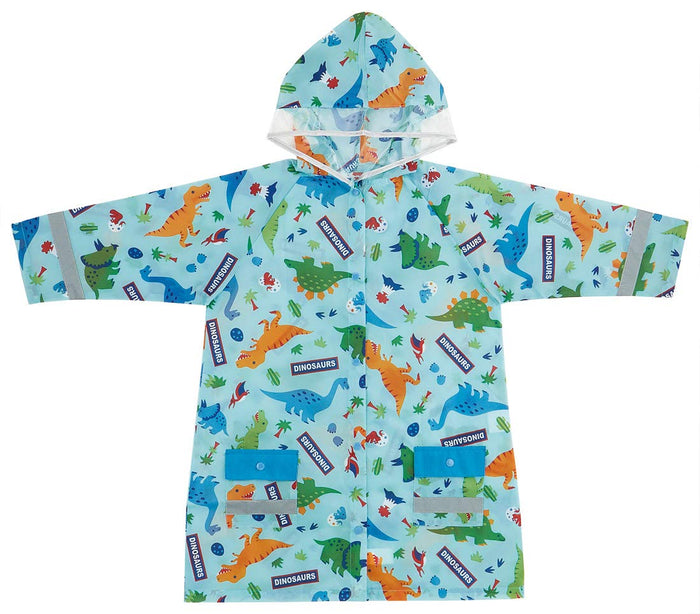 Skater Dinosaur Boys Raincoat for Kids Suitable for Height 110-125cm - Raco1- Japan Figure Store - #1 Bring To You The Best Japanese Goods
