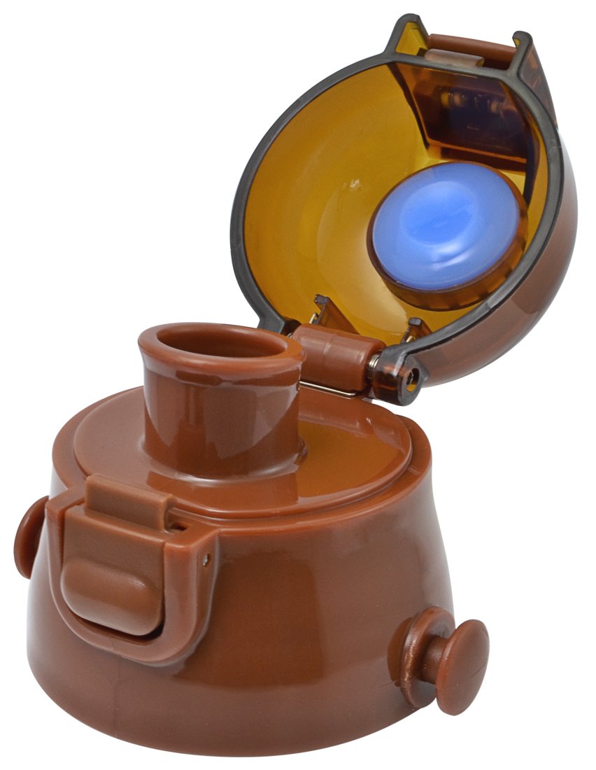 Skater 580ml Replacement Cap Unit for Kids' Water Bottles - Suitable for SDC6N/SKDC6 Models - Brown- Japan Figure Store - #1 Bring To You The Best Japanese Goods