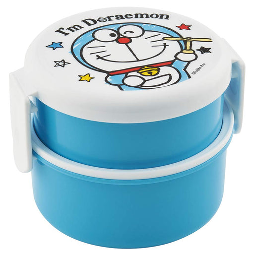 Skater Doraemon 500ml Round Bento Lunch Box with Fork - Secret Gadget Series- Japan Figure Store - #1 Bring To You The Best Japanese Goods