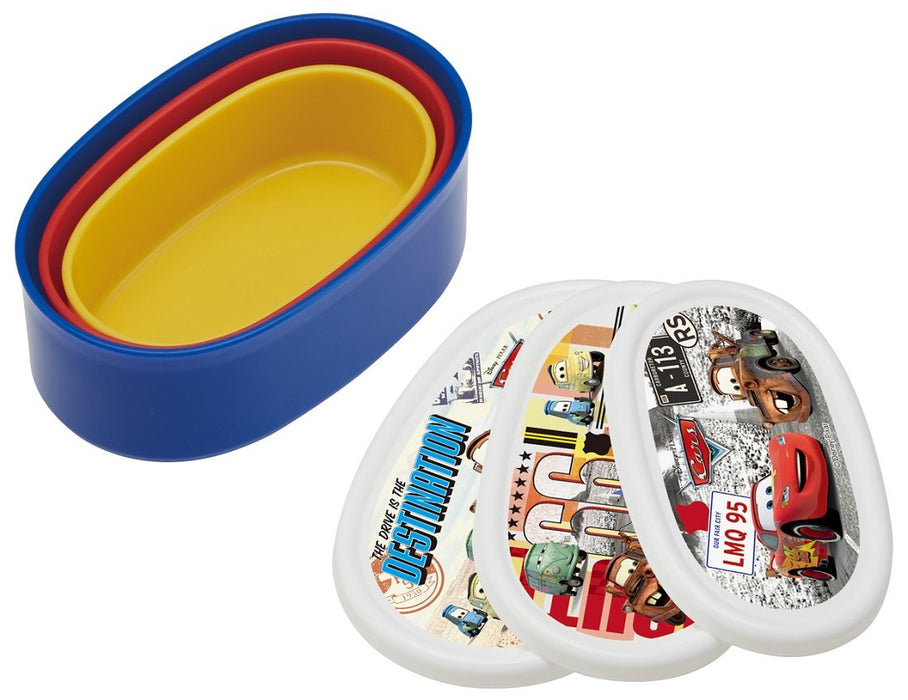 Skater Disney Cars 3-Piece Seal Storage Container Set Made in Japan- Japan Figure Store - #1 Bring To You The Best Japanese Goods