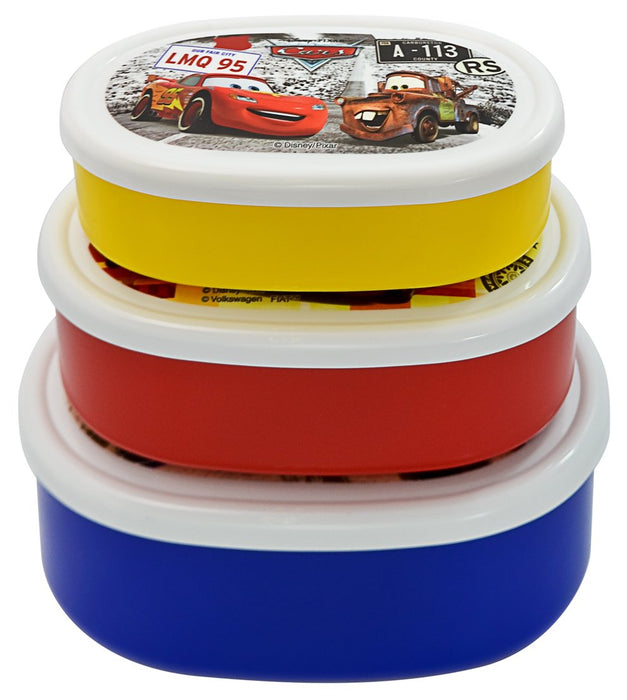 Skater Disney Cars 3-Piece Seal Storage Container Set Made in Japan- Japan Figure Store - #1 Bring To You The Best Japanese Goods