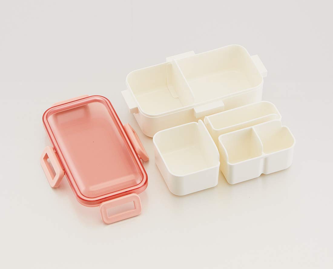 Skater Pastel Pink 530Ml Lunch Box with Dome Lid - Made in Japan Pflb6S-A- Japan Figure Store - #1 Bring To You The Best Japanese Goods