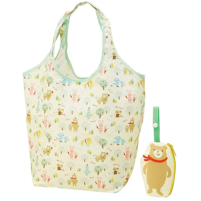 Skater Eco Shopping Bag with Pouch - Happy Family Design 420X320X180mm Kbs42P- Japan Figure Store - #1 Bring To You The Best Japanese Goods