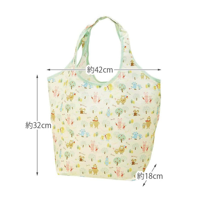 Skater Eco Shopping Bag with Pouch - Happy Family Design 420X320X180mm Kbs42P- Japan Figure Store - #1 Bring To You The Best Japanese Goods
