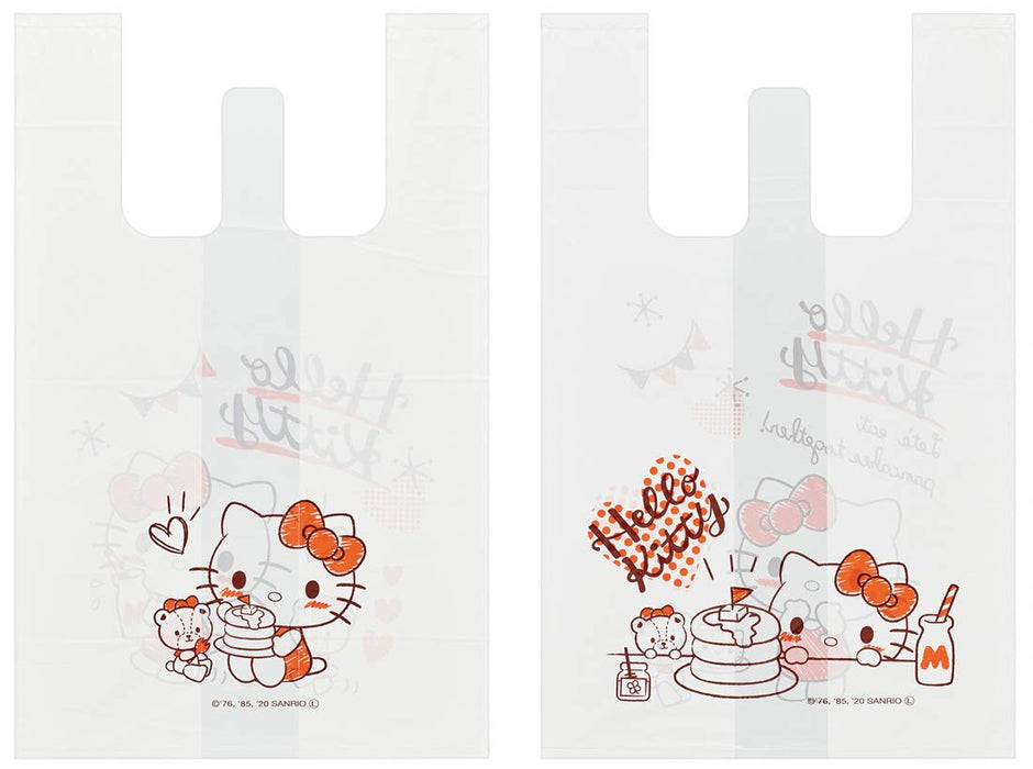Skater Hello Kitty Snack Time Lunch Box Poly Shopping Bags S 10pc 40x25x20cm- Japan Figure Store - #1 Bring To You The Best Japanese Goods