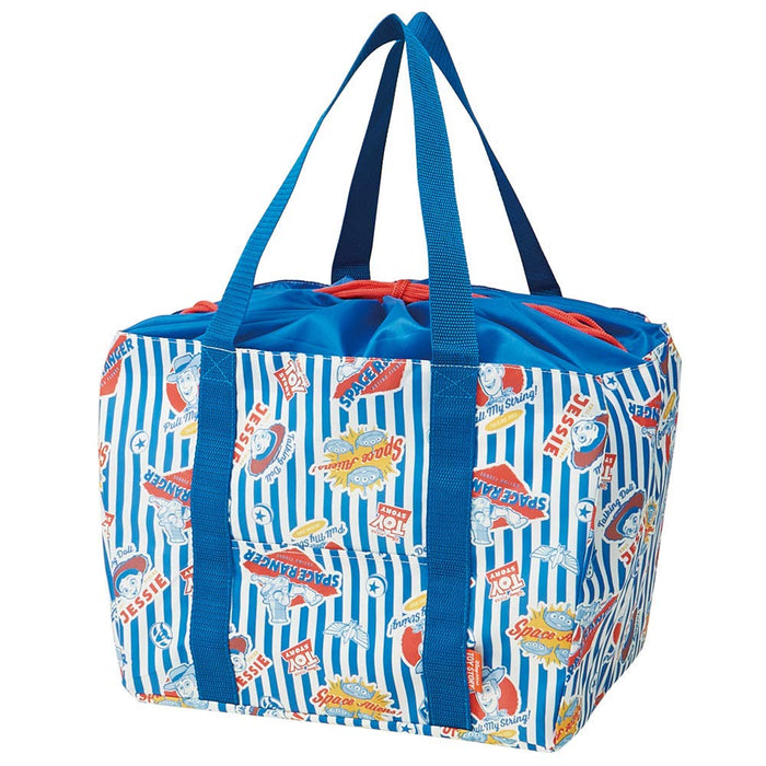 Skater Eco Shopping Basket Bag 33x25x27CM Drawstring Toy Story Design KBR44- Japan Figure Store - #1 Bring To You The Best Japanese Goods
