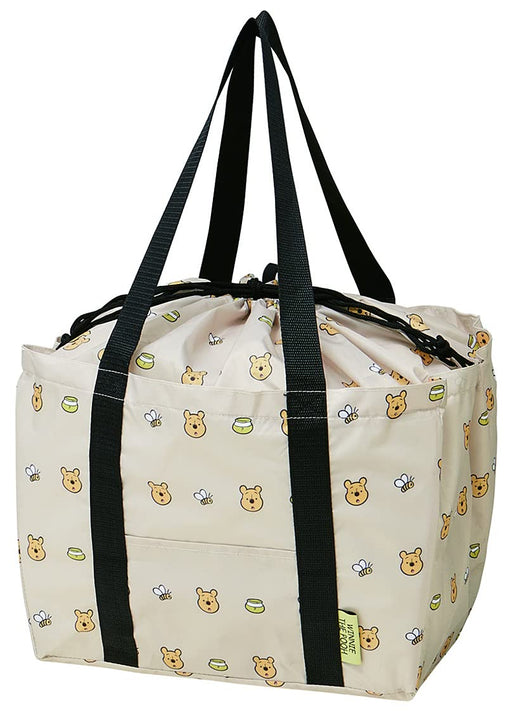 Skater Winnie The Pooh Eco Shopping Basket Bag 33x25x27cm with Drawstring- Japan Figure Store - #1 Bring To You The Best Japanese Goods
