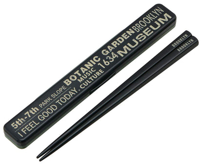 Skater Silver Ion 19.5cm Chopsticks & Case Set Antibacterial Made in Japan Brooklyn ABC4Ag-A- Japan Figure Store - #1 Bring To You The Best Japanese Goods