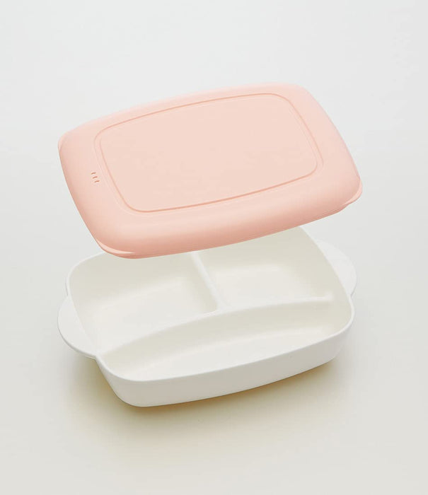 Skater Pink 640Ml Bento Lunch Box Compact Home Meal Plate - M Size- Japan Figure Store - #1 Bring To You The Best Japanese Goods