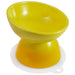 Skater Yellow Ceramic Small Dog Food Bowl with Pet Feeder Mat - Chob2- Japan Figure Store - #1 Bring To You The Best Japanese Goods