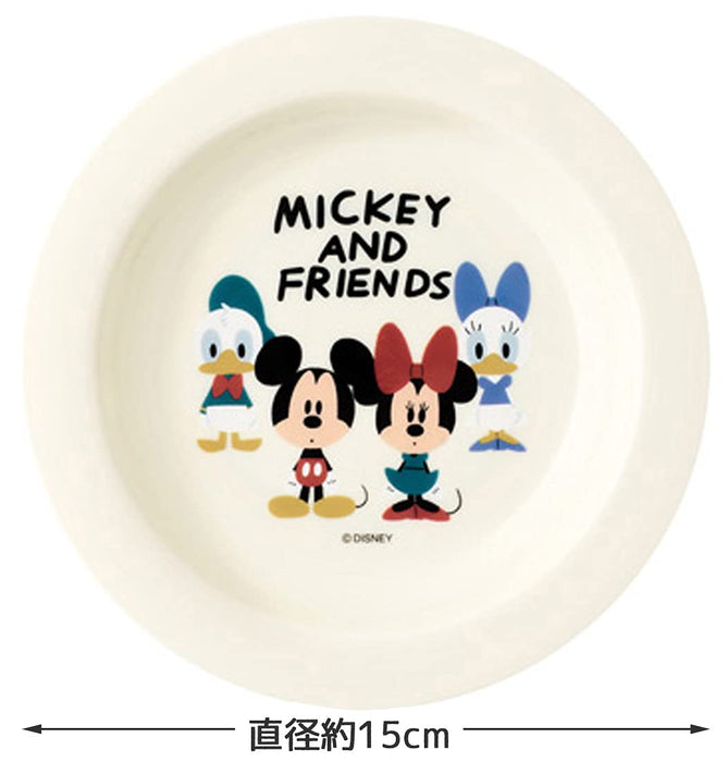 Skater Disney Mickey Mouse 15cm Small Plastic Plates Set of 3 Made in Japan- Japan Figure Store - #1 Bring To You The Best Japanese Goods