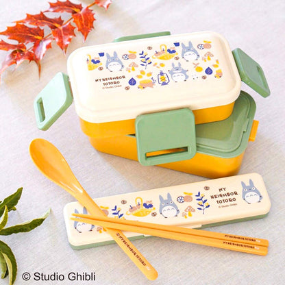 Skater 2-Tier Lunch Box 600ml with Dome Lid - My Neighbor Totoro Ghibli Made in Japan- Japan Figure Store - #1 Bring To You The Best Japanese Goods