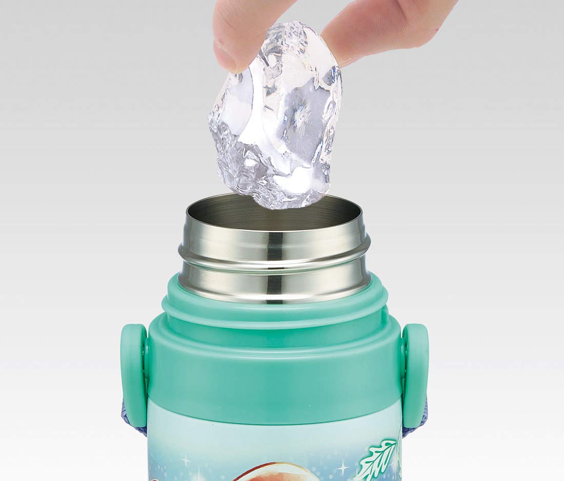 Skater Ariel Disney 19 Kids Stainless Steel Sports Water Bottle 470ml- Japan Figure Store - #1 Bring To You The Best Japanese Goods