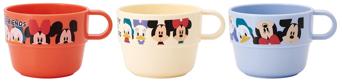 Skater Disney Mickey Mouse Stacking Cups for Kids Set of 3 Made in Japan - KS31-A- Japan Figure Store - #1 Bring To You The Best Japanese Goods