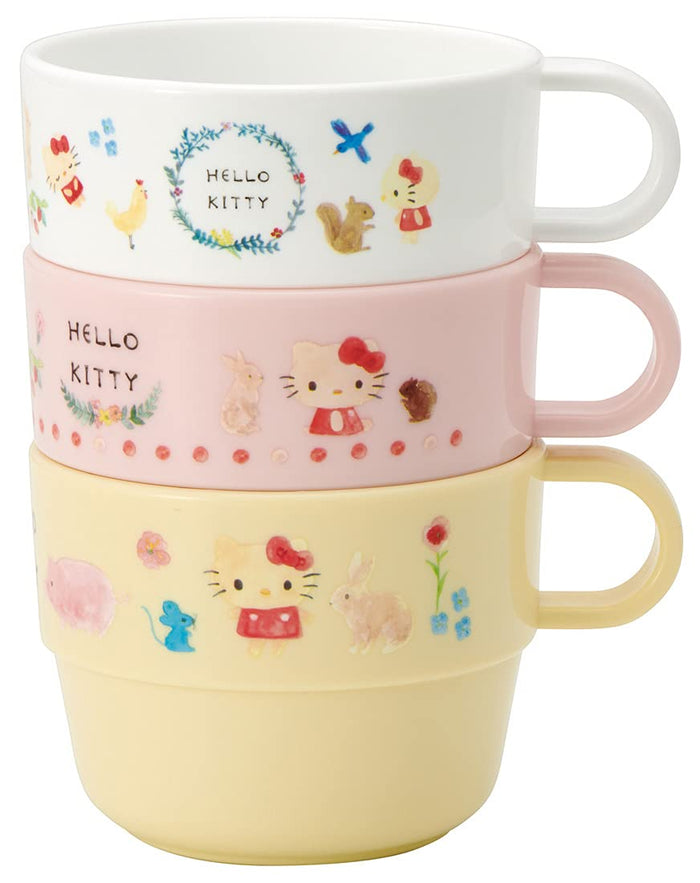 Skater Hello Kitty Stacking Cups for Kids Set of 3 Made in Japan KS31-A- Japan Figure Store - #1 Bring To You The Best Japanese Goods