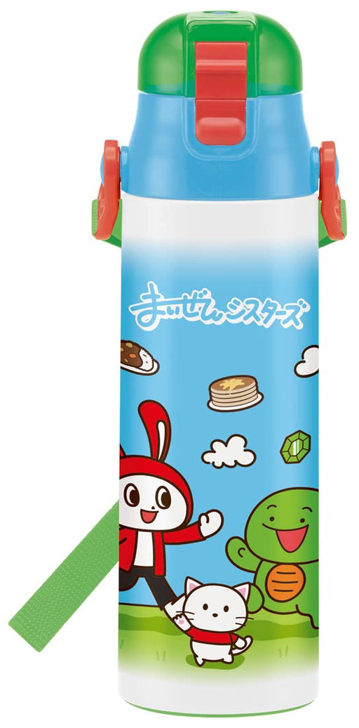 Skater Kids' 580ml Stainless Steel Water Bottle Maizen Sisters Design Direct Drinking - Sdc6N-A- Japan Figure Store - #1 Bring To You The Best Japanese Goods